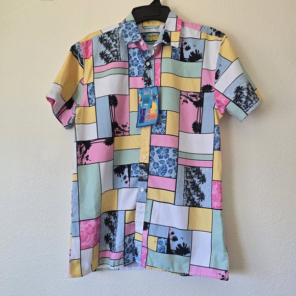 Drill Clothing Other - NWT Surf Society‎ Men Sz L Hawaiian Shirt Tropical UV Protect Lightweight Soft